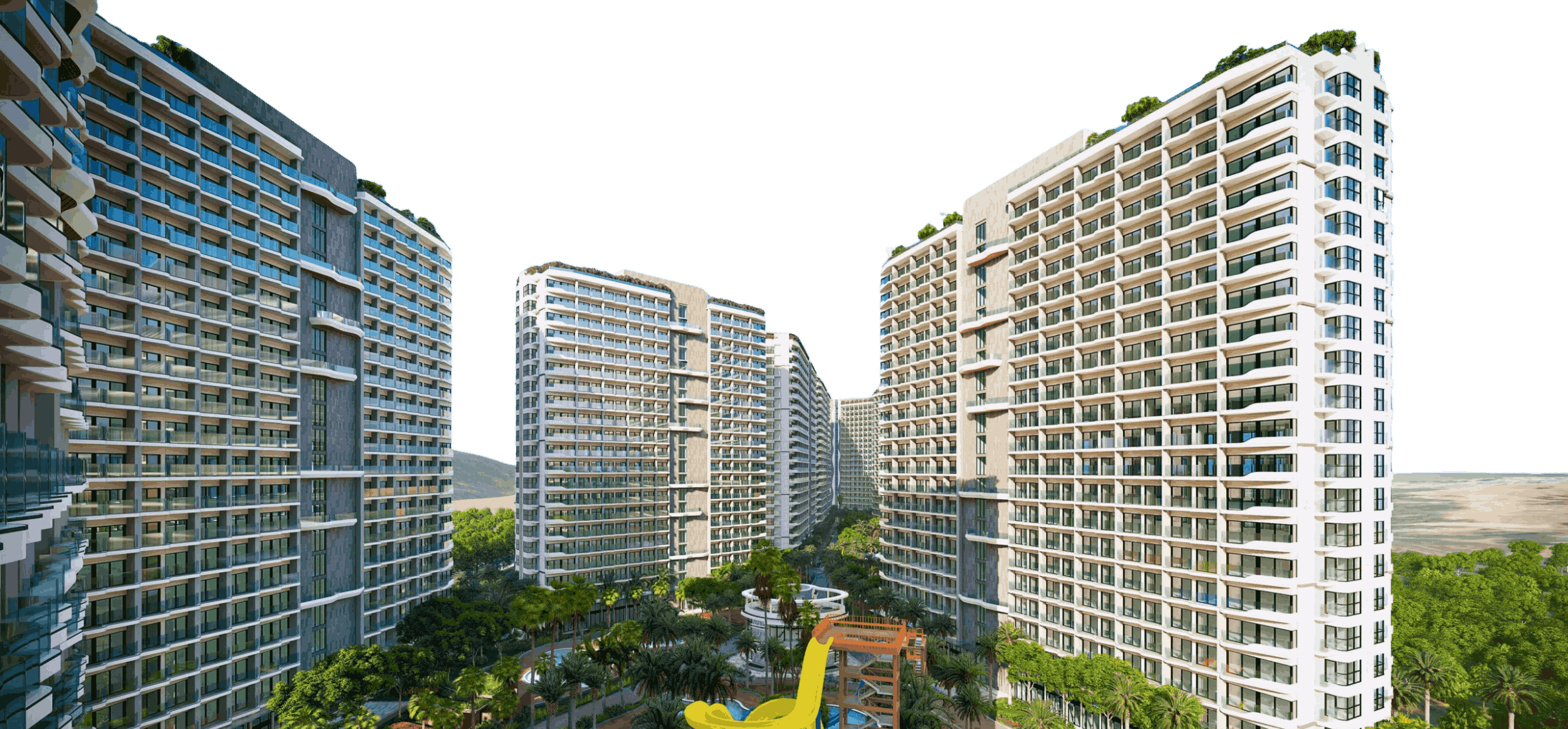 Phối cảnh tổng quan dự án The Quậy Complex do Phát Đạt Group phát triển