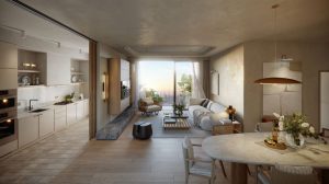 Căn hộ 1PN+ dự án The Quậy Complex diện tích 50m2